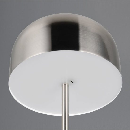 Piantana ricaricabile led 2,5w 3000k touch per soggiorno moderna nichel opaco