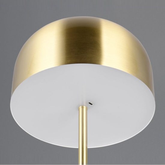 Lampada da terra ricaricabile led 2,5w 3000k touch per soggiorno moderna ottone satinato