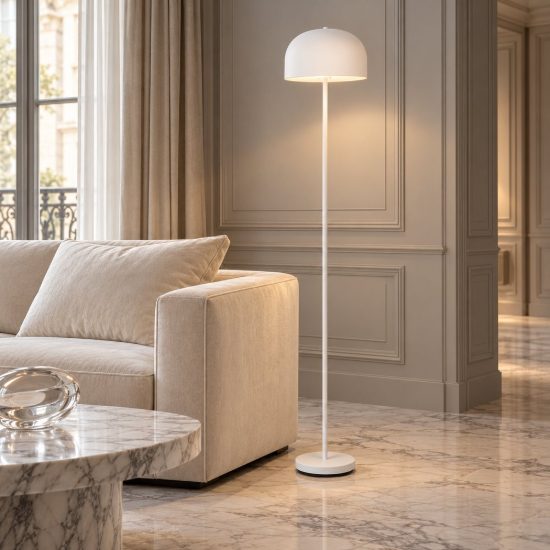 Piantana ricaricabile led 2,5w 3000k touch per soggiorno moderna bianca