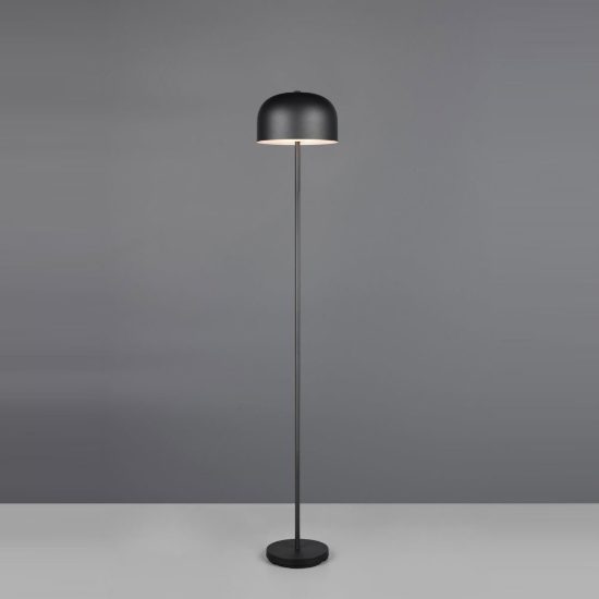 Lampada da terra ricaricabile led 2,5w 3000k touch per soggiorno moderna nera