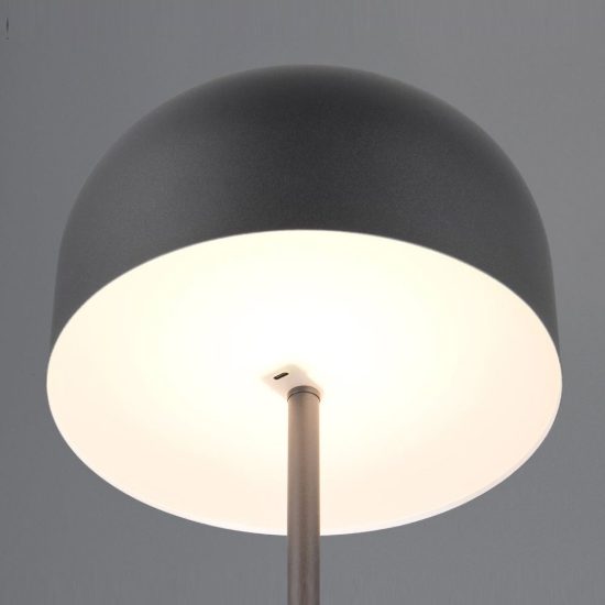 Lampada da terra ricaricabile led 2,5w 3000k touch per soggiorno moderna nera