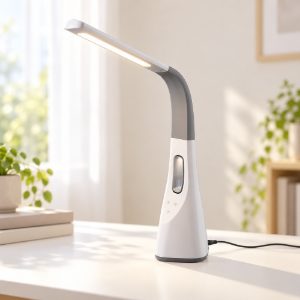 Lampada da scrivania led 5w 3000k 4000k 5000k con ventilatore ricarica usb bianca