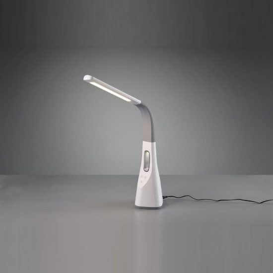 Lampada da scrivania led 5w 3000k 4000k 5000k con ventilatore ricarica usb bianca