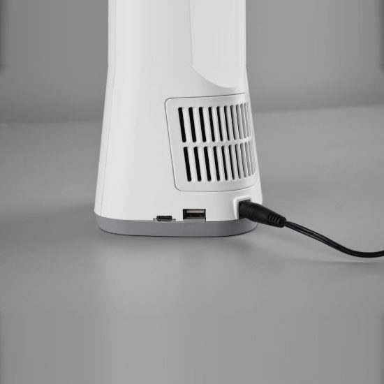 Lampada da scrivania led 5w 3000k 4000k 5000k con ventilatore ricarica usb bianca
