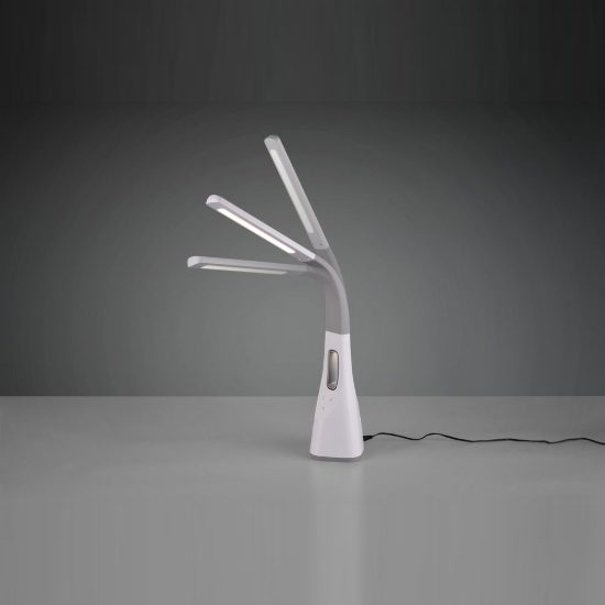 Lampada da scrivania led 5w 3000k 4000k 5000k con ventilatore ricarica usb bianca