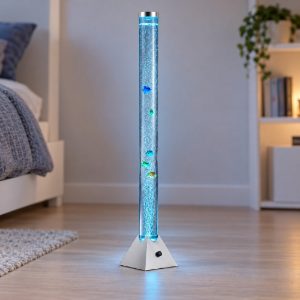 Piantana led rgb per cameretta decorativa con bolle luce colorata titanio
