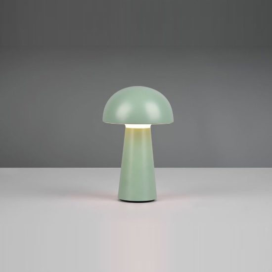 Lampada da tavolino ricaricabile da esterno led 2w 3000k touch ip44 moderna verde pistacchio