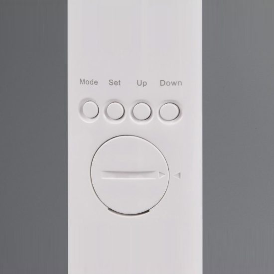 Lampada da scrivania ricaricabile led 4w 4000k touch per ufficio con orologio sveglia bianca