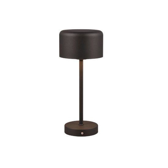 Abat-jour ricaricabile led 1,5w 3000k touch per comodino moderno nero