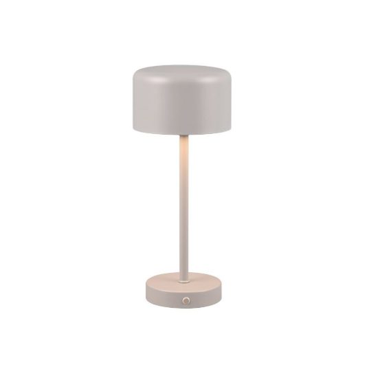 Abat-jour ricaricabile led 1,5w 3000k touch per comodino moderno grigio