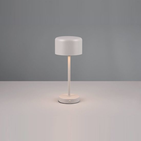 Abat-jour ricaricabile led 1,5w 3000k touch per comodino moderno grigio
