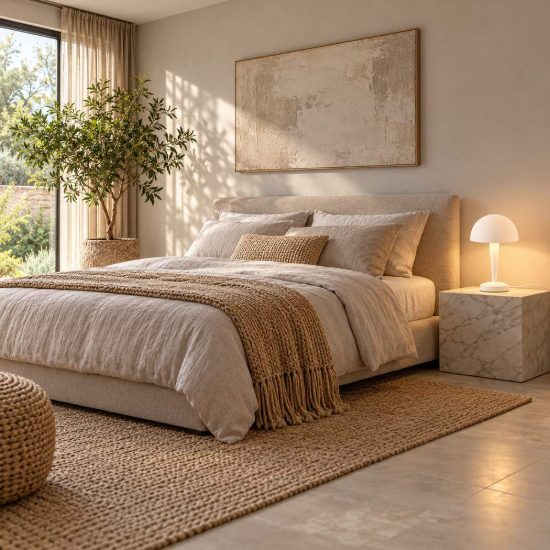 Abat-jour touch per comodino moderno bianco opaco con paralume in metallo