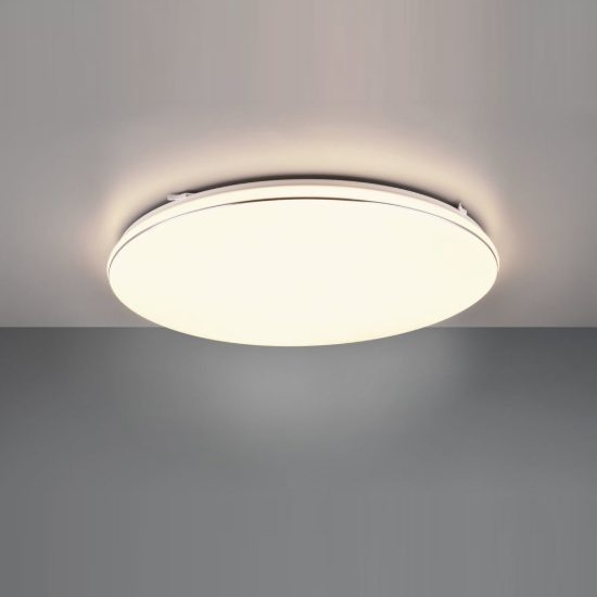 Plafoniera led 46w 3000k per soggiorno moderna rotonda bianca
