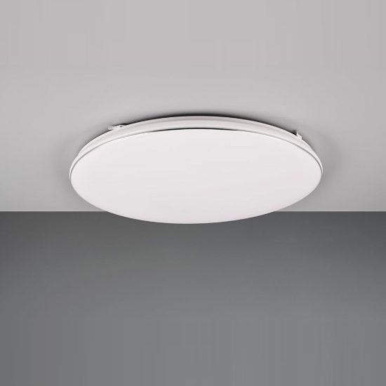 Plafoniera led 46w 3000k per soggiorno moderna rotonda bianca