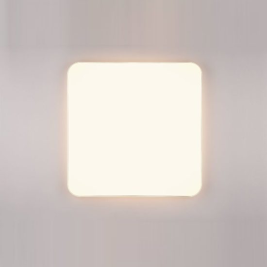 Plafoniera led 46w 3000k per soggiorno moderna quadrata bianca
