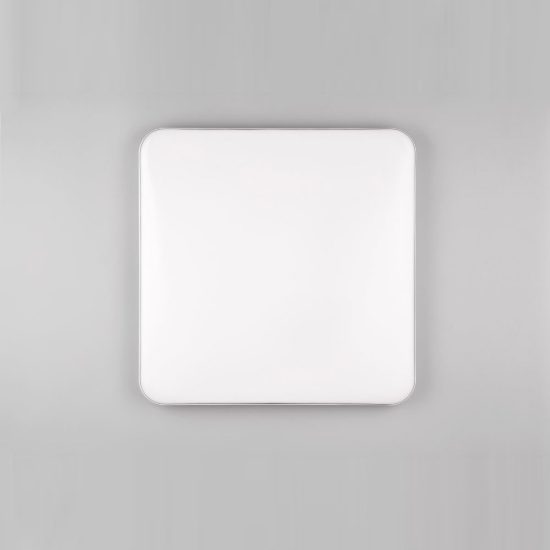 Plafoniera led 46w 3000k per soggiorno moderna quadrata bianca