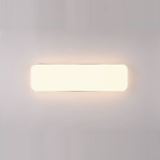 Plafoniera led 28w 3000k per corridoio moderna rettangolare bianca