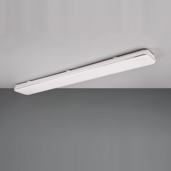 Plafoniera led 46w 3000k per corridoio moderna rettangolare bianca