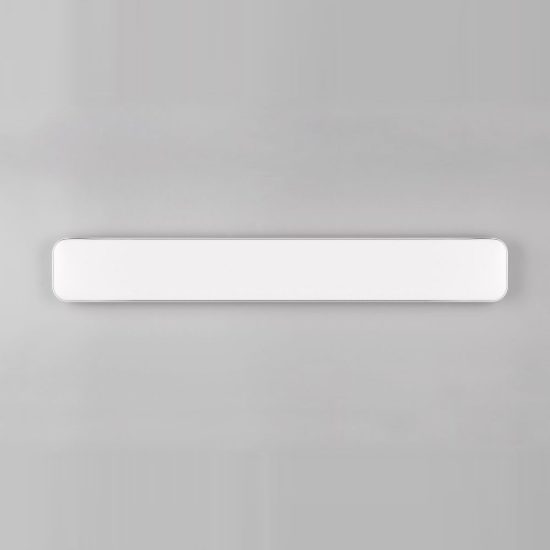 Plafoniera led 46w 3000k per corridoio moderna rettangolare bianca