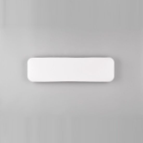 Plafoniera led 28w 4000k per corridoio moderna rettangolare bianca