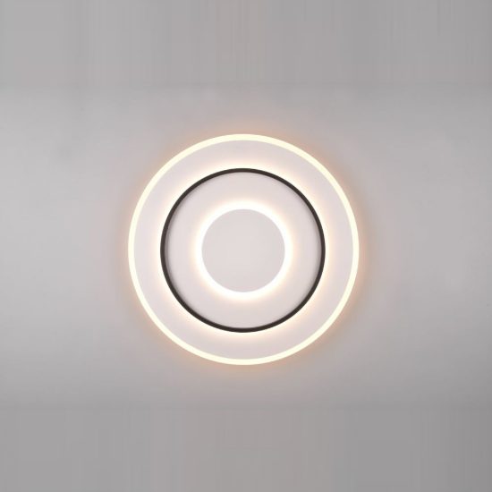 Plafoniera led 55w cct 2700k 6000k con telecomando per soggiorno moderna rotonda bianca