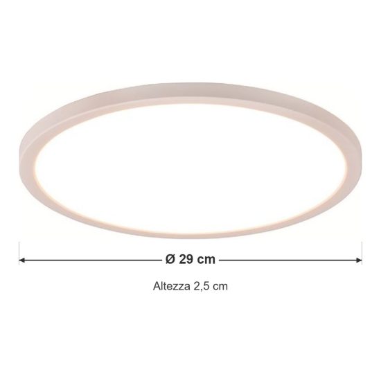 Plafoniera led 18w cct 3000k 6500k rgb con telecomando moderna rotonda bianca a luce indiretta
