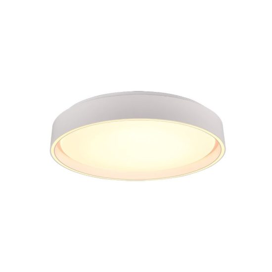 Plafoniera led 24w cct 2700k 6500k con telecomando moderna rotonda bianca