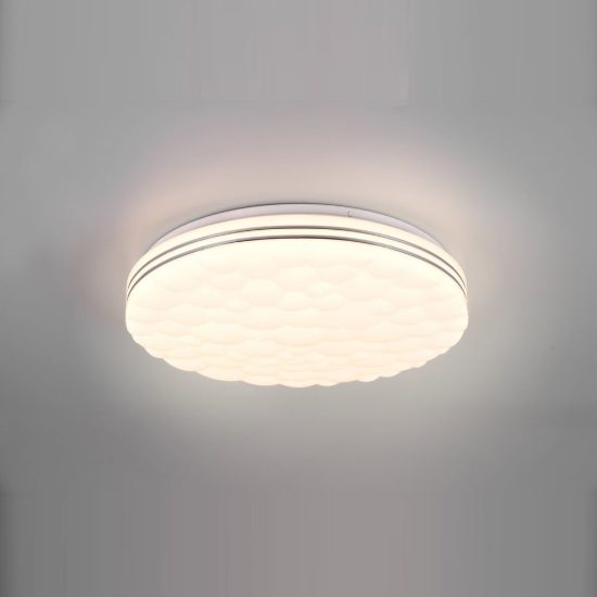 Plafoniera led 22w cct 2700k 6000k rgb con telecomando bianca effetto cielo stellato