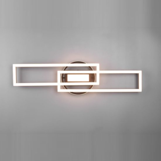 Plafoniera led 30w cct 2700k 6000k con telecomando a elementi orientabili nera oro