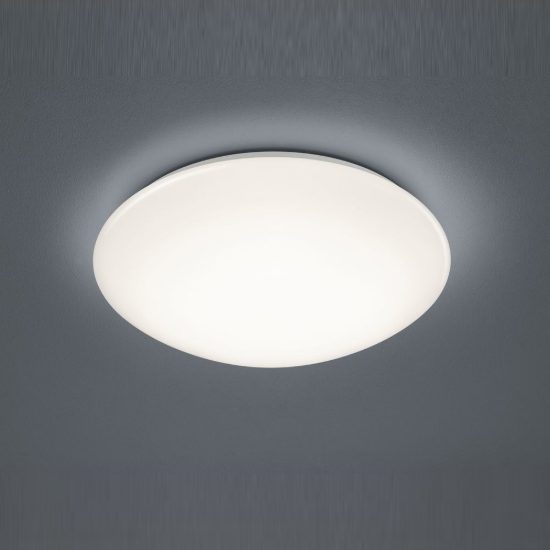 Plafoniera led 12w 3000k con sensore di movimento ip44 per bagno moderna bianca
