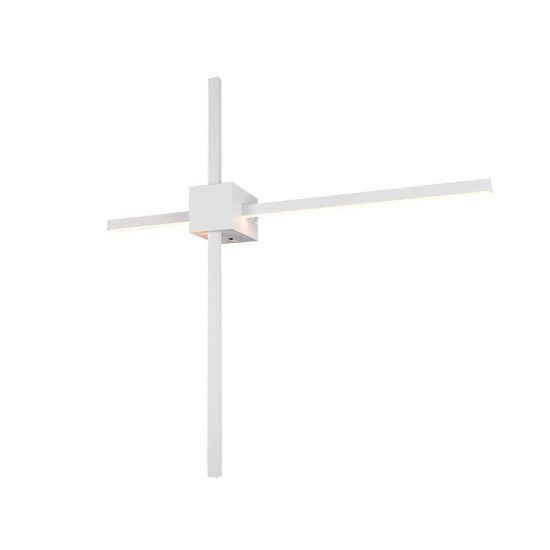 Applique per salotto led 14w cct 2300k 3000k 4000k a doppia barra bianca a luce indiretta