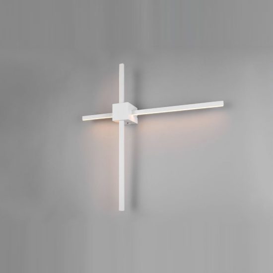 Applique per salotto led 14w cct 2300k 3000k 4000k a doppia barra bianca a luce indiretta