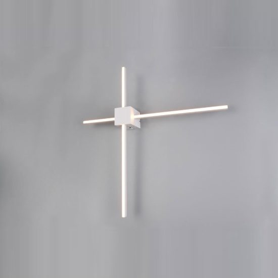 Applique per salotto led 14w cct 2300k 3000k 4000k a doppia barra bianca a luce indiretta