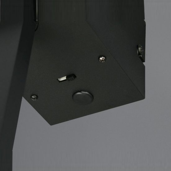 Applique per soggiorno led 14w cct 2300k 3000k 4000k a doppia barra nera a luce indiretta