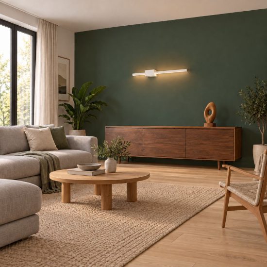 Applique per salotto led 7w cct 2300k 3000k 4000k lineare orientabile bianca a luce indiretta
