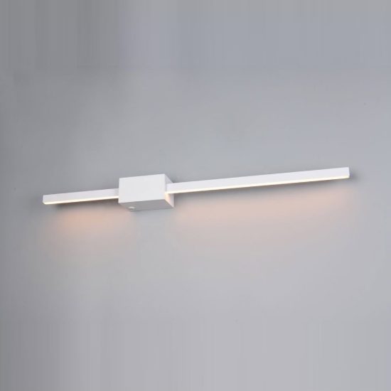 Applique per salotto led 7w cct 2300k 3000k 4000k lineare orientabile bianca a luce indiretta