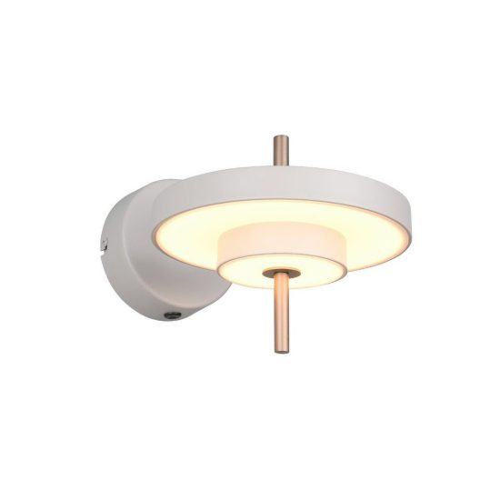 Applique per soggiorno led 10w cct 2300k 3000k 4000k grigio caldo caffe a dischi sovrapposti