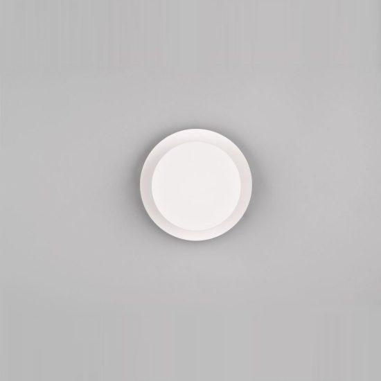 Applique led 6w 3000k moderna rotonda bianca a luce indiretta orientabile