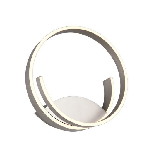 Applique per salotto led 15w 2000k 4000k dimmerabile dim to warm moderna nichel opaco