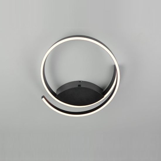 Applique per soggiorno led 15w 2000k 4000k dimmerabile dim to warm moderna nera