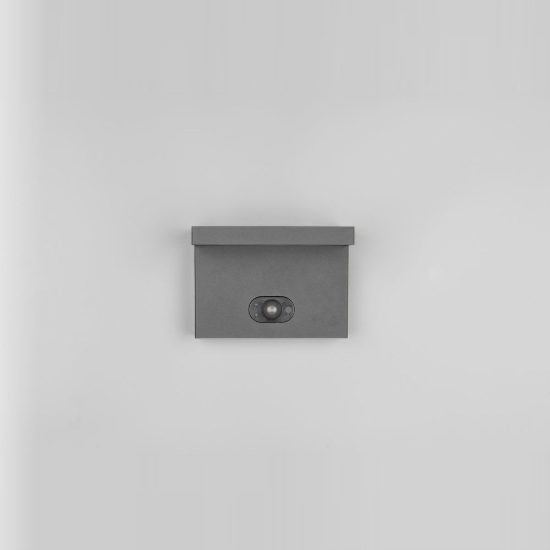 Applique da esterno solare led 5w cct 2300k 4000k con sensore di movimento ip65 antracite