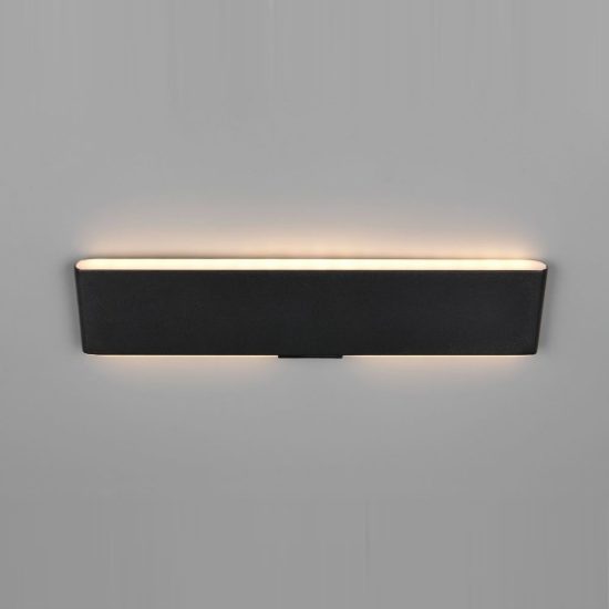 Applique per soggiorno ricaricabile magnetica led 3w cct 2700k 6500k con telecomando bi-emissione nera