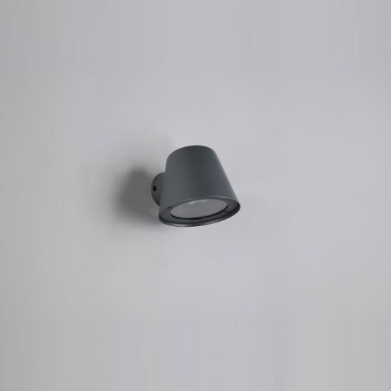Applique da esterno ip44 moderna antracite con vetro trasparente