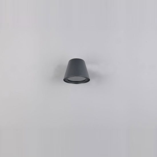 Applique da esterno ip44 moderna antracite con vetro trasparente