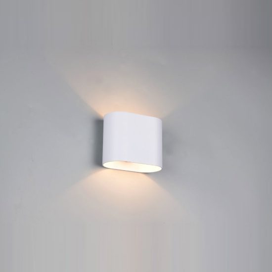 Applique per salotto bi-emissione moderna bianca