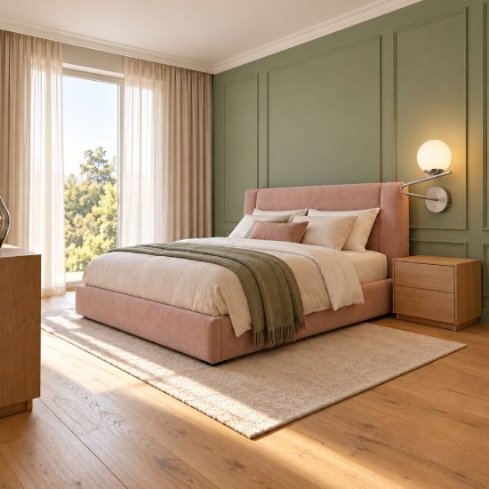 Applique per comodino camera da letto nichel opaco cromo con diffusore in vetro bianco interruttore