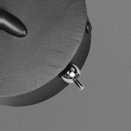 Applique per comodino camera da letto moderna nera oro con diffusore in vetro bianco interruttore