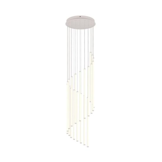 Lampadario a sospensione led 70w 2300k 3000k 4000k moderno a bacchette luminose grigio caldo
