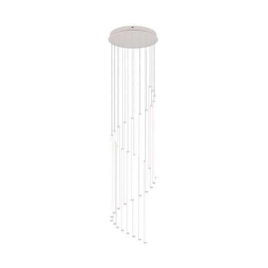 Lampadario a sospensione led 70w 2300k 3000k 4000k moderno a bacchette luminose grigio caldo