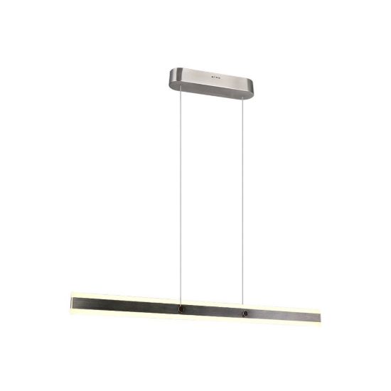 Lampadario lineare led 35w 2300k 3000k 4000k bi-emissione nichel opaco